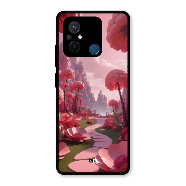 Garden Of Love Metal Back Case for Poco C55