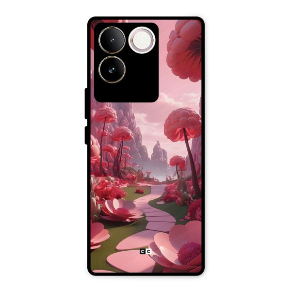 Garden Of Love Metal Back Case for Vivo T2 Pro