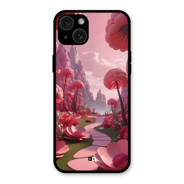 Garden Of Love Metal Back Case for iPhone 15 Plus