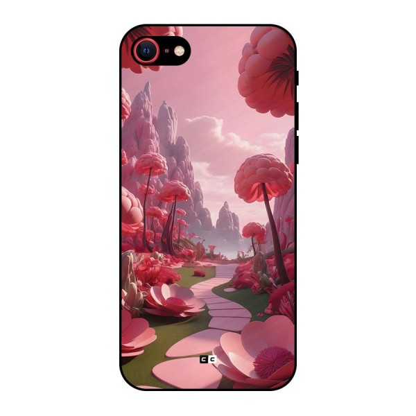 Garden Of Love Metal Back Case for iPhone 8
