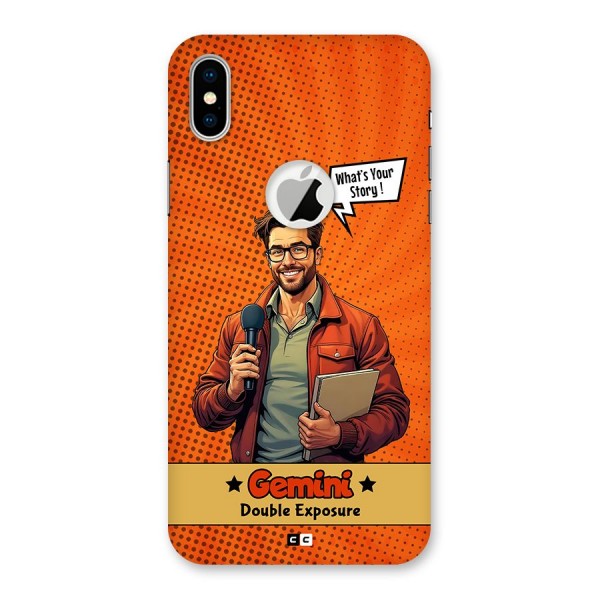 Gemini Explorer Back Case for iPhone XS Logo Cut