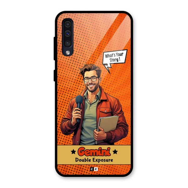 Gemini Explorer Glass Back Case for Galaxy A50