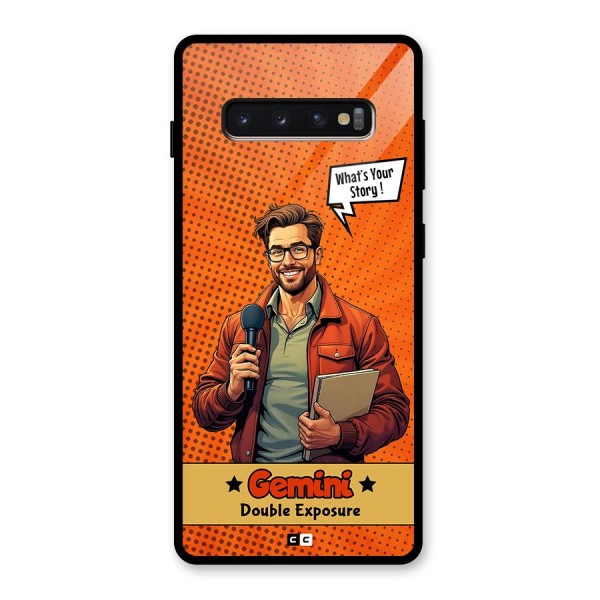 Gemini Explorer Glass Back Case for Galaxy S10 Plus