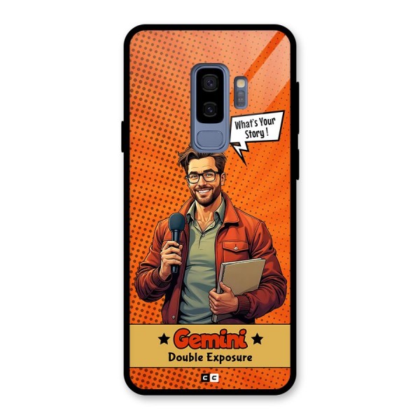 Gemini Explorer Glass Back Case for Galaxy S9 Plus