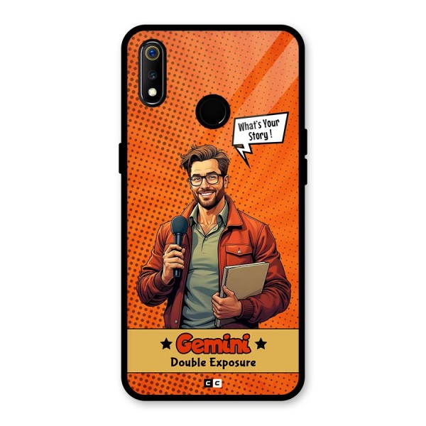 Gemini Explorer Glass Back Case for Realme 3