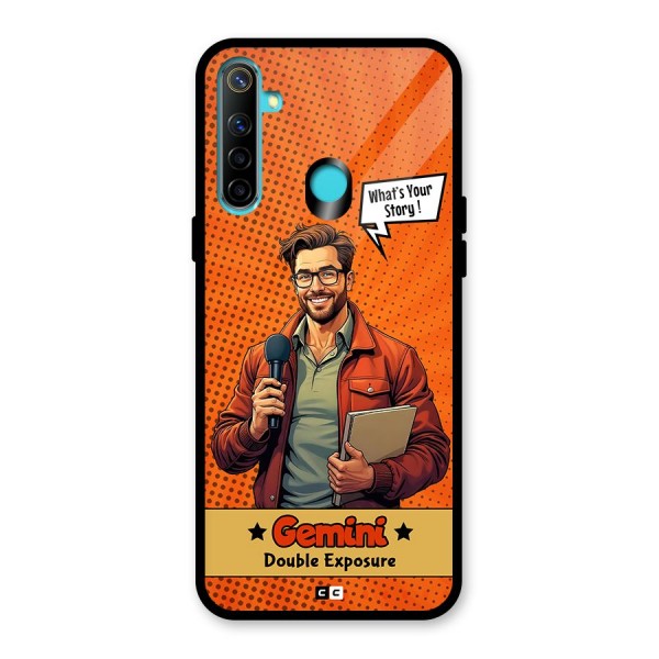 Gemini Explorer Glass Back Case for Realme 5