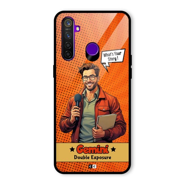 Gemini Explorer Glass Back Case for Realme 5 Pro