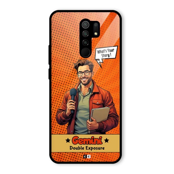 Gemini Explorer Glass Back Case for Redmi 9 Prime