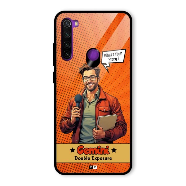 Gemini Explorer Glass Back Case for Redmi Note 8