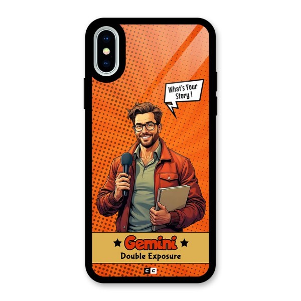 Gemini Explorer Glass Back Case for iPhone X