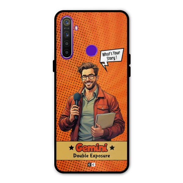 Gemini Explorer Metal Back Case for Realme 5