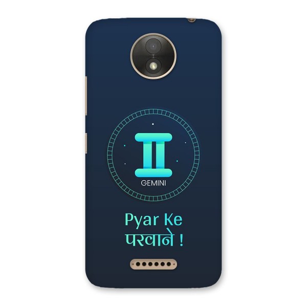 Gemini Love Back Case for Moto C Plus