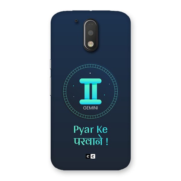 Gemini Love Back Case for Moto G4