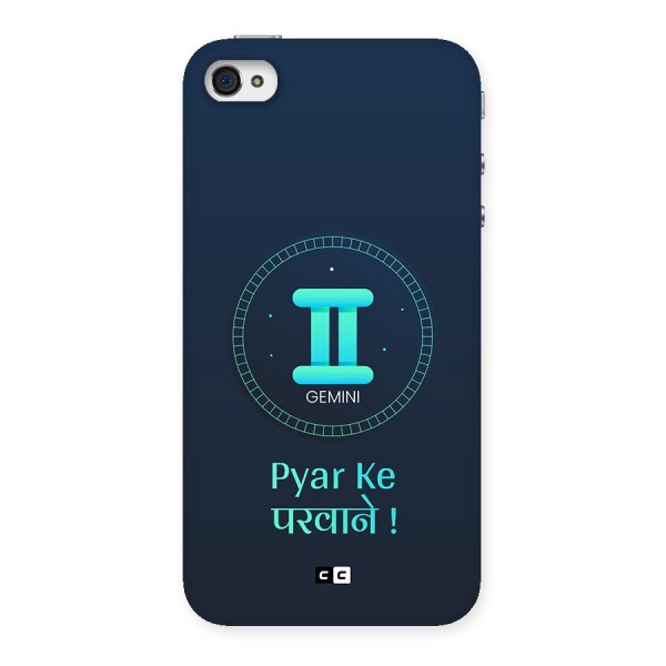 Gemini Love Back Case for iPhone 4 4s