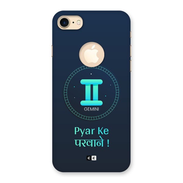 Gemini Love Back Case for iPhone 8 Logo Cut