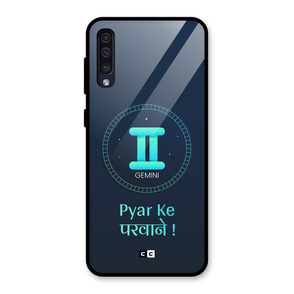 Gemini Love Glass Back Case for Galaxy A50