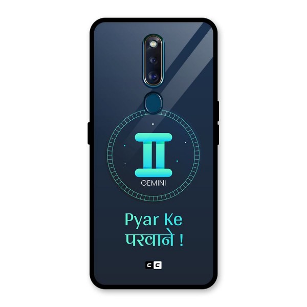 Gemini Love Glass Back Case for Oppo F11 Pro