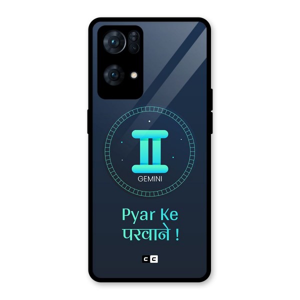 Gemini Love Glass Back Case for Oppo Reno7 Pro 5G