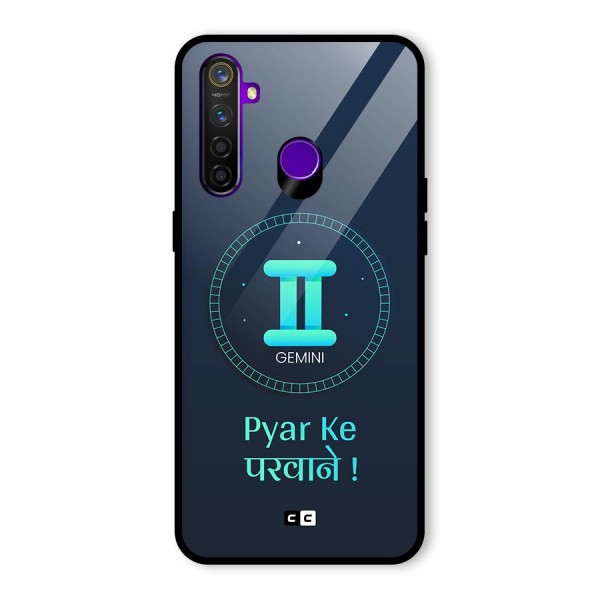 Gemini Love Glass Back Case for Realme 5 Pro