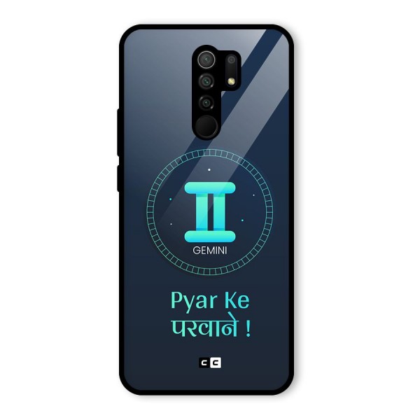 Gemini Love Glass Back Case for Redmi 9 Prime