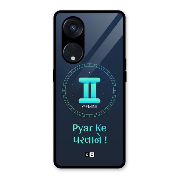 Gemini Love Glass Back Case for Reno8 T 5G