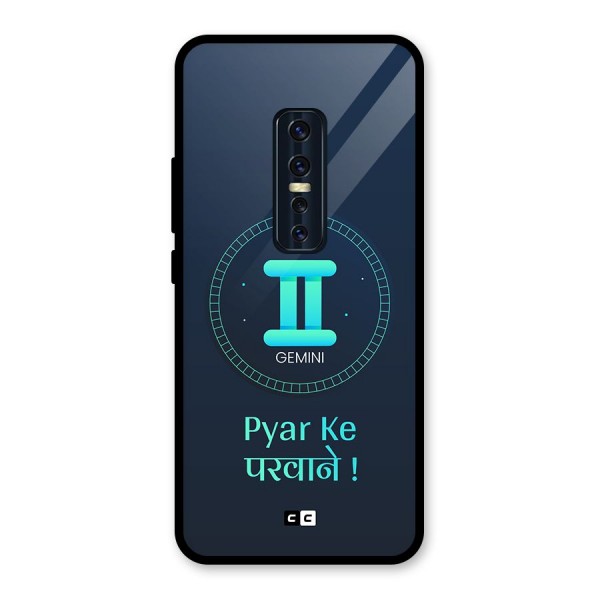 Gemini Love Glass Back Case for Vivo V17 Pro