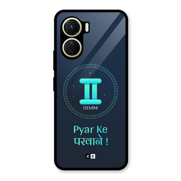 Gemini Love Glass Back Case for Vivo Y56