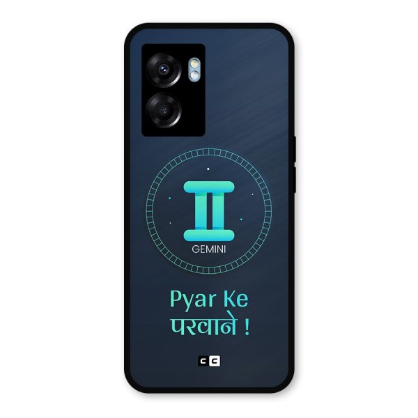 Gemini Love Metal Back Case for Oppo K10 (5G)