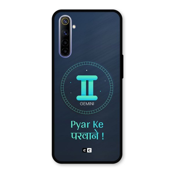 Gemini Love Metal Back Case for Realme 6