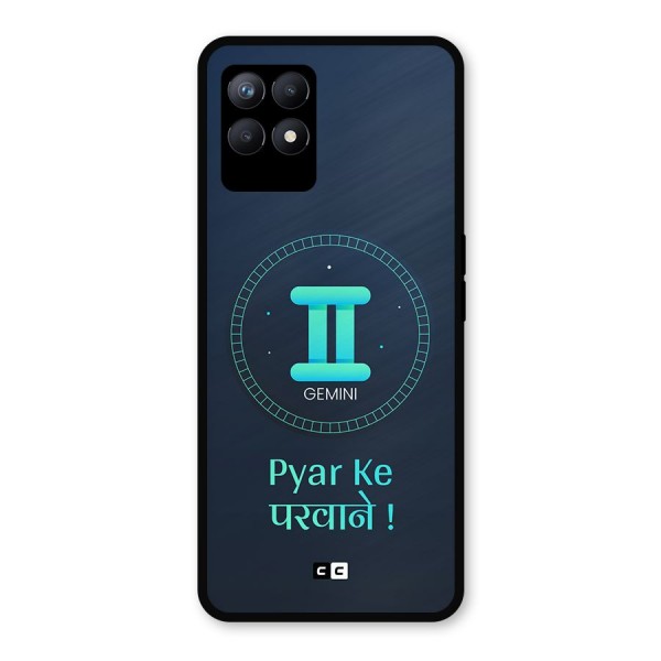 Gemini Love Metal Back Case for Realme 8i