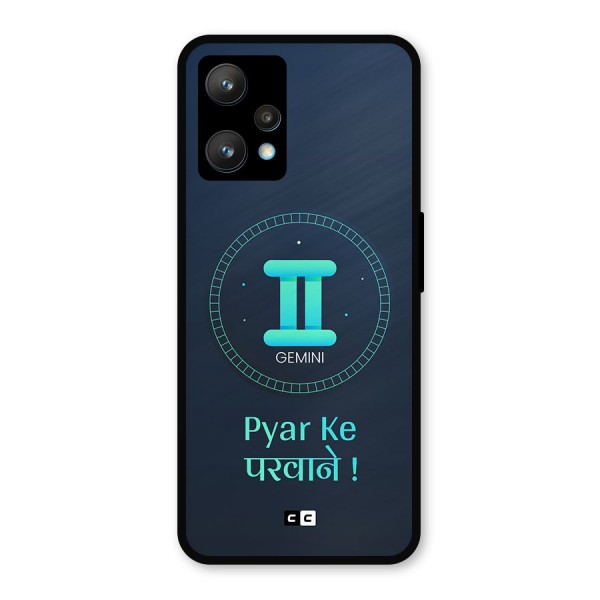 Gemini Love Metal Back Case for Realme 9