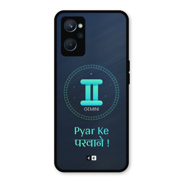 Gemini Love Metal Back Case for Realme 9i