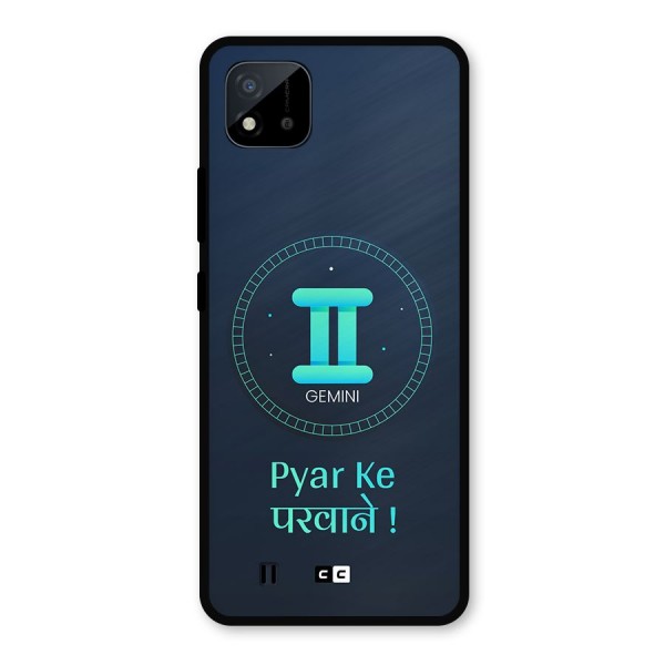 Gemini Love Metal Back Case for Realme C11 2021