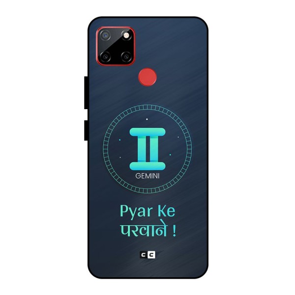 Gemini Love Metal Back Case for Realme C12