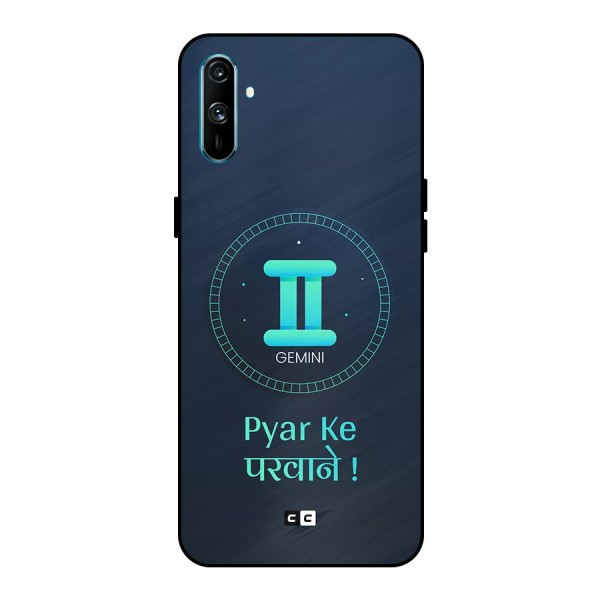 Gemini Love Metal Back Case for Realme C3