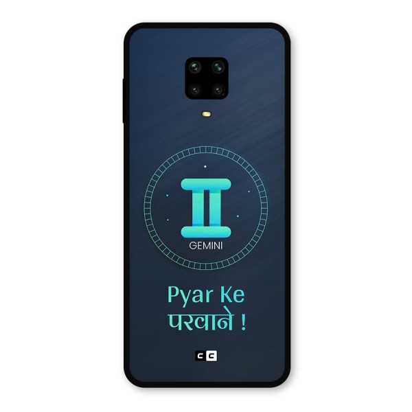 Gemini Love Metal Back Case for Redmi Note 10 Lite