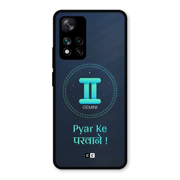 Gemini Love Metal Back Case for Xiaomi 11i 5G