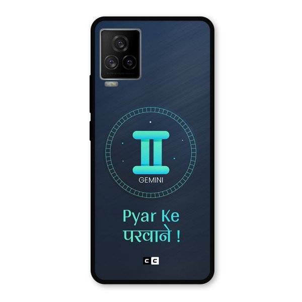 Gemini Love Metal Back Case for iQOO 7 Legend 5G