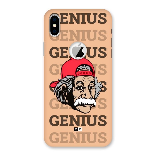 Genious Scientist Back Case for iPhone XS Logo Cut