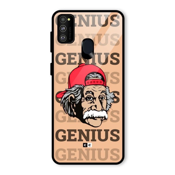 Genious Scientist Glass Back Case for Galaxy M21