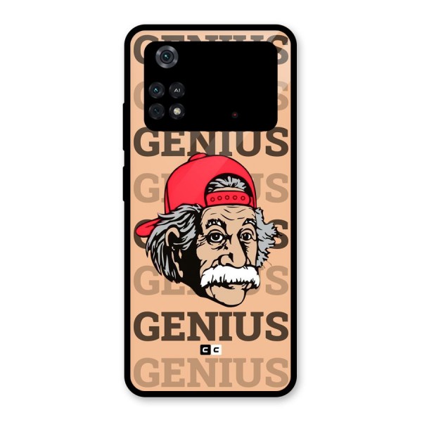 Genious Scientist Glass Back Case for Poco M4 Pro 4G