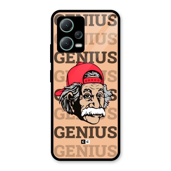 Genious Scientist Glass Back Case for Poco X5