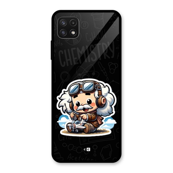 Genius Kid Glass Back Case for Galaxy A22 5G