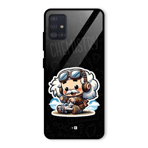 Genius Kid Glass Back Case for Galaxy A51