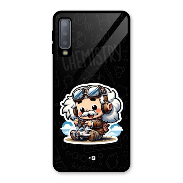 Genius Kid Glass Back Case for Galaxy A7 (2018)