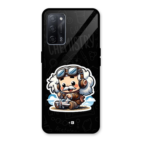 Genius Kid Glass Back Case for Oppo A53s 5G