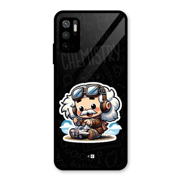 Genius Kid Glass Back Case for Poco M3 Pro 5G