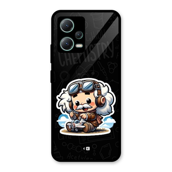 Genius Kid Glass Back Case for Poco X5