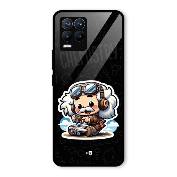 Genius Kid Glass Back Case for Realme 8