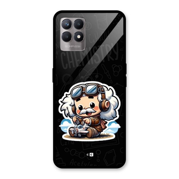 Genius Kid Glass Back Case for Realme 8i